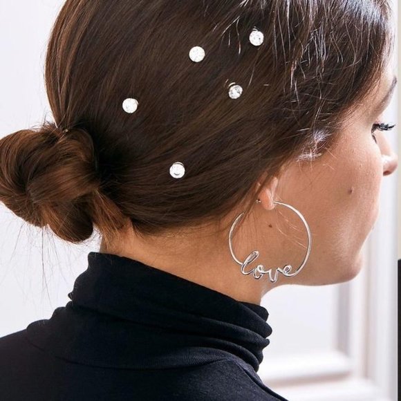 :: Stella & Dot [GOLD] Love Hoop Earrings - Picture 8 of 16